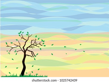 Leafless trees vector nature with Leaves Blowing in the Wind - Illustration
Autumn, Leaf, Tree, Falling, Wind