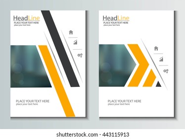 Leaflet Brochure Flyer template A4 size design, book cover layout design, Abstract presentation templates