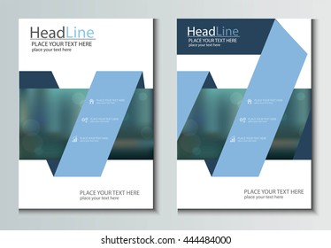 Leaflet Brochure Flyer template A4 size design, book cover layout design, Abstract presentation templates