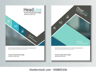 Leaflet Brochure Flyer Template A4 Size Stock Vector (Royalty Free ...