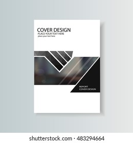 Geometric Cover Design A4 Format Template Stock Vector (Royalty Free ...