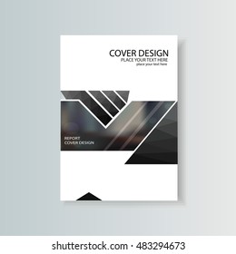 Leaflet Brochure Flyer template A4 size design, book cover layout design, Abstract presentation templates