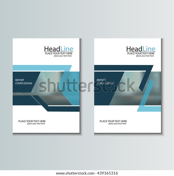 Leaflet Brochure Flyer Template Size Stock Vector Royalty Free