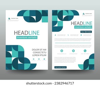 Leaflet Brochure Flyer template design, book cover layout design, abstract business presentation template, a4 size design