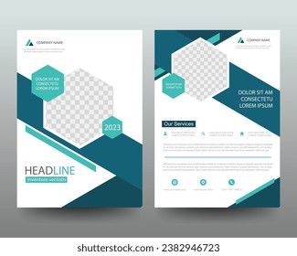 Leaflet Brochure Flyer template design, book cover layout design, abstract business presentation template, a4 size design
