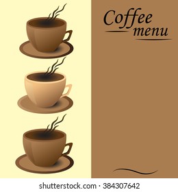 leaflet coffee shop, a Cup of coffee