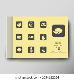 Leaflet cover presentation abstract geometric background. Album for painting with shadow