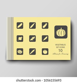 Leaflet cover presentation abstract geometric background. Album for painting with shadow