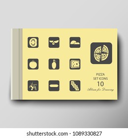 Leaflet cover presentation abstract geometric background. Album for painting with shadow