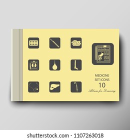 Leaflet cover presentation abstract geometric background. Album for painting with shadow