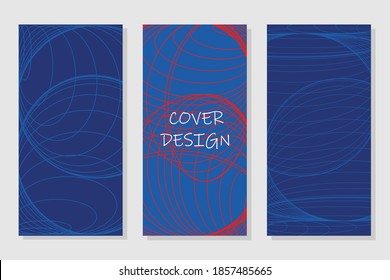  Leaflet cover presentation abstract geometric background. Future Poster template. Trendy minimalist flat geometric design. Square format.