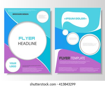 Leaflet design. Brochure layout. Magazine cover. Business concept. Brochure leaflet. Vector illustration, eps 10
