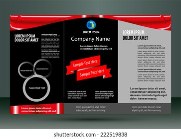 Leaflet design layout
