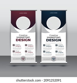Leaflet design template vector. Curve technology annual report Medical flyer design. Flyers report Medical magazine poster. Presentation brush concept in A4 layout.