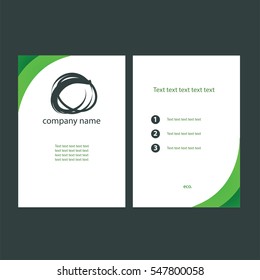 Leaflet eco. vector