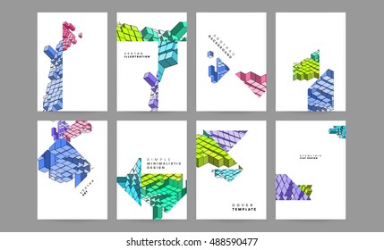 leaflet, flyer, cover template. Abstract Geometric Background, EPS10 vector illustration