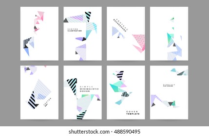 leaflet, flyer, cover template. Abstract Geometric Background, EPS10 vector illustration