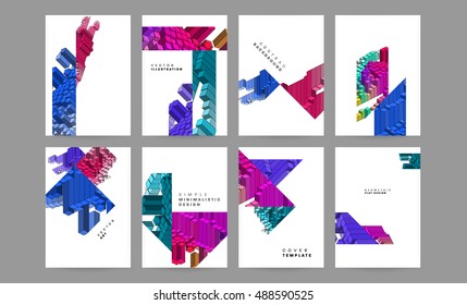 leaflet, flyer, cover template. Abstract Geometric Background, EPS10 vector illustration