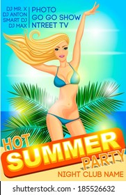 Leaflet for hot summer party