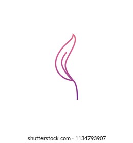 leaflet icon in Neon style