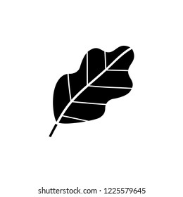 Leaflet icon. Simple glyph vector of autumn set for UI and UX, website or mobile application