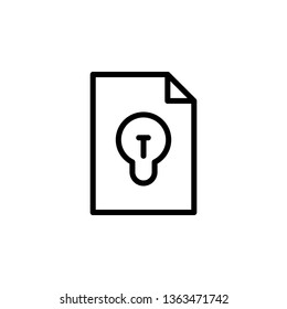 leaflet, idea, book icon. Simple thin line, outline vector of Book icons for UI and UX, website or mobile application