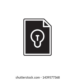 leaflet, idea, book icon. Simple glyph, flat vector of Book icons for UI and UX, website or mobile application