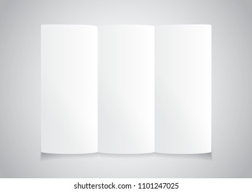 Leaflet mockup vector illustration