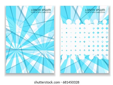 A leaflet template with an abstract dynamic background. Size A4. Ready to Print. Design of web, mail, brochures. Mobile background.