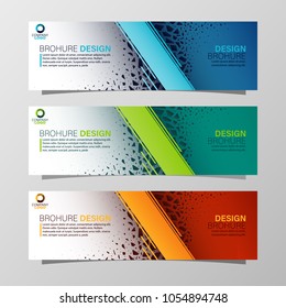 Leaflets 3 fold Template.Vector illustration.Can be used for presentation, flyer and leaflet, brochure, corporate report, marketing, advertising, annual report, banne.