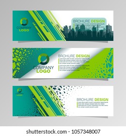 Leaflets 3 fold Template.Vector illustration.Can be used for presentation, flyer and leaflet, brochure, corporate report, marketing, advertising, annual report, banne.City skyline.