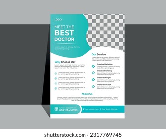 leaflets presentation vector illustration | Medical Flyer Template | 