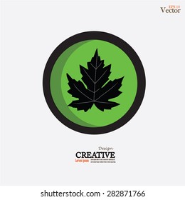Leaf.maple leaf . Vector illustration   