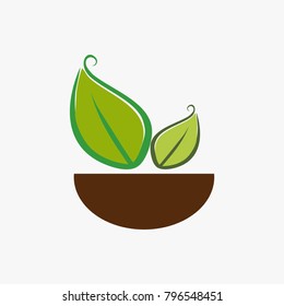 Leaf,plant,logo,ecology,people,wellness,green,leaves,nature symbol icon set of vector designs. Health Logo and vector Template for business.