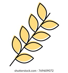 leafs crown isolated icon