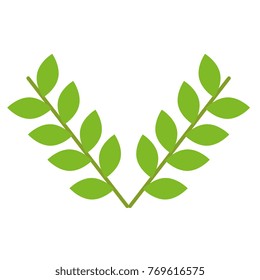 leafs crown isolated icon