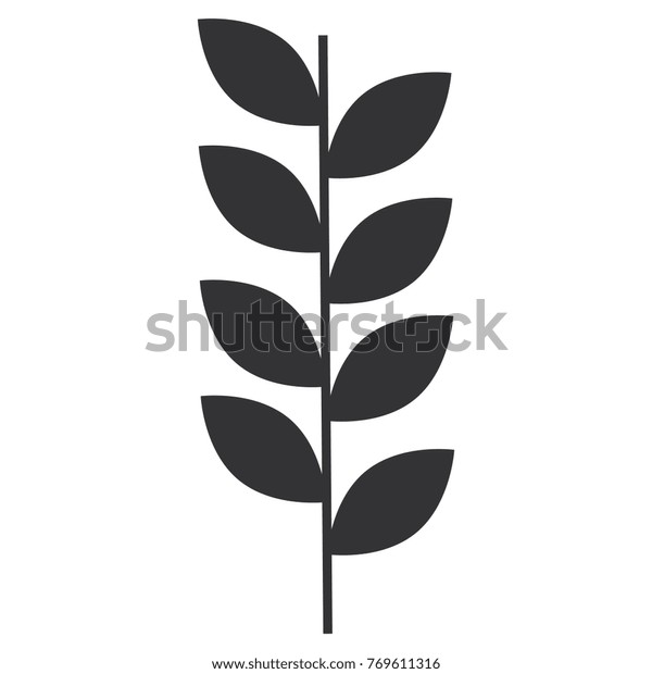 Leafs Crown Isolated Icon Stock Vector (Royalty Free) 769611316
