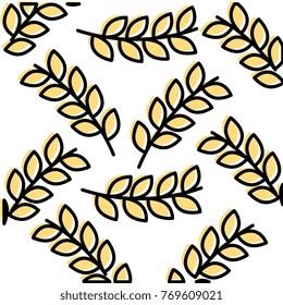 leafs crown pattern background