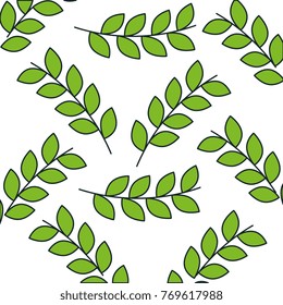 leafs crown pattern background