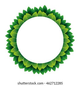 leafs ecology symbol icon vector illustration design