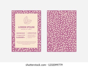 leafs, event invitation template - Powered by Shutterstock - Get 15% off with code: PIKWIZARD15