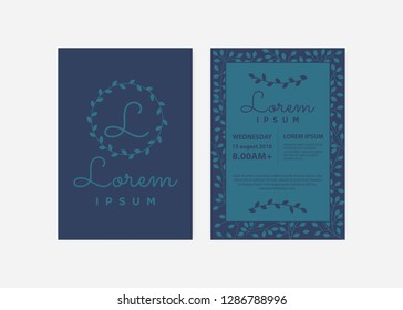 leafs, event invitation template