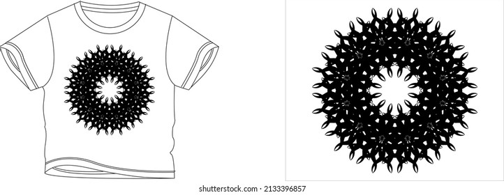 Blumen-T-Shirt-Design-Hintergrund Farbe weiß und T-Shirt-Farbe ist eine schöne weiße Farbe und schönes Design