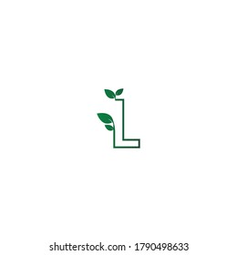 Fuente Leafs, ilustración de concepto de diseño de letras