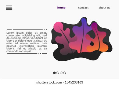 leafs gradient web layout background