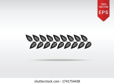 leafs healthy organic nature vector pattern