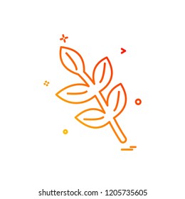 Leafs icon design vector