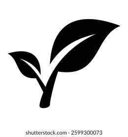 leafs icon vector template illustration design