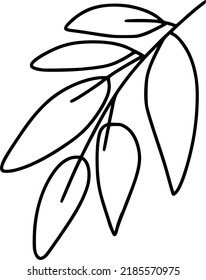 Leafs ilustración estilo moderno para su diseño