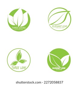 leaf's logo icon vector illustration template design